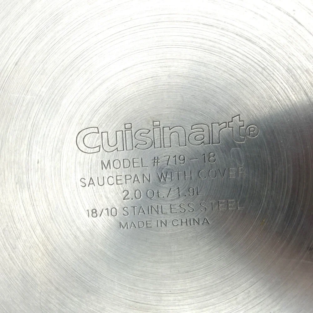 Cuisinart‎ Saucepan with Lid Kitchen 2 Qt Silver 18/10 Stainless Steel  719-18